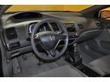 2007 Honda Civic DX Coupe Gray Interior