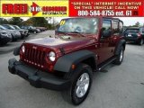 2009 Red Rock Crystal Pearl Jeep Wrangler Unlimited X 4x4 #45690770