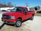 Red Clearcoat Ford F250 Super Duty in 2006