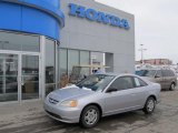 2002 Satin Silver Metallic Honda Civic LX Coupe #45725995