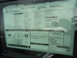 2011 Cadillac DTS Luxury Window Sticker