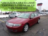 2008 Vivid Red Metallic Lincoln MKZ Sedan #45726060