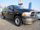 2011 Brilliant Black Crystal Pearl Dodge Ram 1500 ST Quad Cab #45690078
