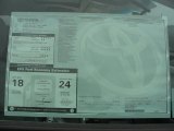 2011 Toyota Sienna XLE Window Sticker