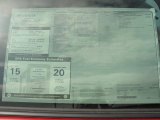 2011 Toyota Tundra TSS Double Cab Window Sticker
