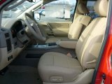 2011 Nissan Titan SV King Cab 4x4 Almond Interior