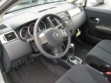 2011 Nissan Versa 1.8 S Sedan Charcoal Interior