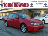 2009 Lightning Red Subaru Impreza 2.5i Sedan #45770860