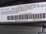 2009 Subaru Tribeca Limited 5 Passenger Info Tag
