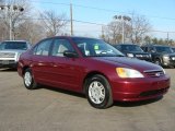 Radiant Ruby Red Pearl Honda Civic in 2002