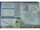 2011 Toyota Highlander Limited 4WD Window Sticker