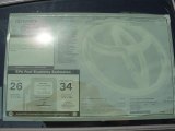 2011 Toyota Corolla S Window Sticker