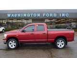 2006 Inferno Red Crystal Pearl Dodge Ram 1500 SLT Quad Cab 4x4 #45876742