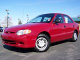 1999 Cherry Red Hyundai Accent GL Sedan #4554553