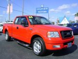 2004 Bright Red Ford F150 STX SuperCab #4560643