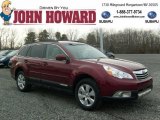 2011 Ruby Red Pearl Subaru Outback 2.5i Limited Wagon #45955488