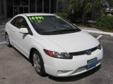 2007 Taffeta White Honda Civic LX Coupe #439650