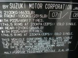 2009 Suzuki Grand Vitara Luxury Info Tag