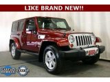 2008 Red Rock Crystal Pearl Jeep Wrangler Unlimited Sahara 4x4 #46038442