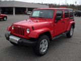 2011 Flame Red Jeep Wrangler Unlimited Sahara 4x4 #46038701