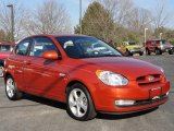 2008 Hyundai Accent SE Coupe Front 3/4 View
