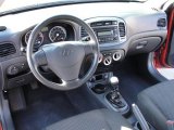 2008 Hyundai Accent SE Coupe Gray Interior