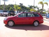 Salsa Red Volkswagen Jetta in 2010