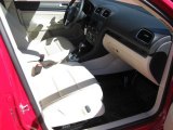 2010 Volkswagen Jetta TDI SportWagen Cornsilk Beige Interior
