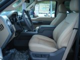 2011 Ford F250 Super Duty Lariat Crew Cab 4x4 Adobe Two Tone Leather Interior