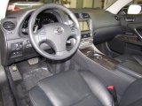 2010 Lexus IS 350C Convertible Black Interior