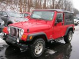 2004 Flame Red Jeep Wrangler Unlimited 4x4 #46070602