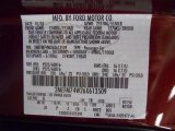 2006 Grand Marquis Color Code for Dark Toreador Red Metallic - Color Code: JL