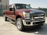 Royal Red Metallic Ford F250 Super Duty in 2011