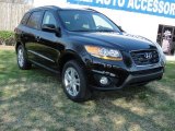 2011 Phantom Black Metallic Hyundai Santa Fe SE #46091704