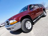 2001 Dark Garnet Red Pearl Dodge Dakota SLT Quad Cab 4x4 #46091356