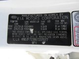2006 Sportage Color Code for Clear White - Color Code: UD