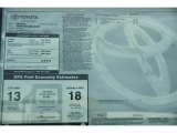 2011 Toyota Sequoia Platinum 4WD Window Sticker