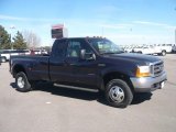 2000 Deep Wedgewood Blue Metallic Ford F350 Super Duty Lariat Extended Cab 4x4 Dually #46069571