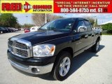 2007 Brilliant Black Crystal Pearl Dodge Ram 1500 ST Quad Cab #46183893