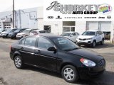 2006 Ebony Black Hyundai Accent GLS Sedan #46183698