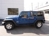 2009 Deep Water Blue Pearl Jeep Wrangler Unlimited X 4x4 #46184102