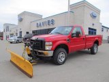 2009 Red Ford F250 Super Duty XL Regular Cab 4x4 #46244115