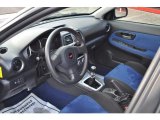 2007 Subaru Impreza WRX STi Blue Alcantara Interior