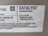 2007 Chevrolet Impala LT Info Tag