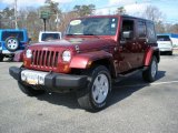 2008 Red Rock Crystal Pearl Jeep Wrangler Unlimited Sahara 4x4 #46243680