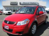 2010 Vivid Red Suzuki SX4 Crossover AWD #46243745