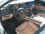 2011 BMW 7 Series 750Li xDrive Sedan Saddle/Black Nappa Leather Interior