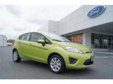 2011 Lime Squeeze Metallic Ford Fiesta SE Hatchback #46318077