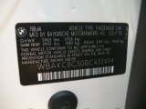 2011 BMW 7 Series 750Li xDrive Sedan Info Tag