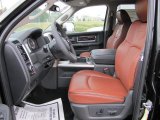 2011 Dodge Ram 3500 HD Laramie Longhorn Crew Cab 4x4 Dually Dark Slate Gray/Russet Brown Interior